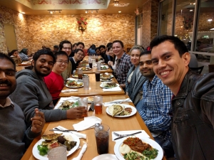 Group dinner at Dimassi's Restaurant, December 2016
